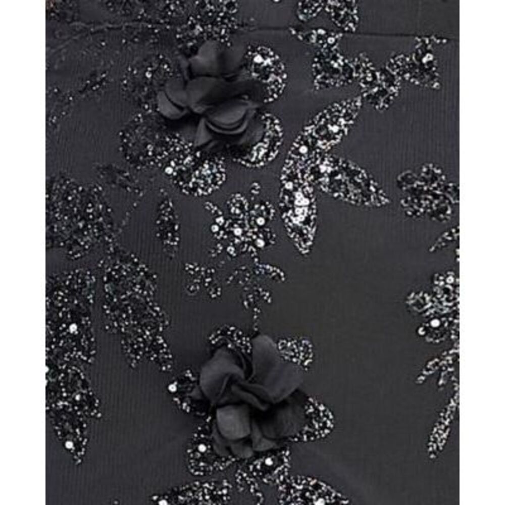SAY YES TO THE Womens Black Accent Up Op Formal Dress Juniors 1\2 - Picture 4 of 4